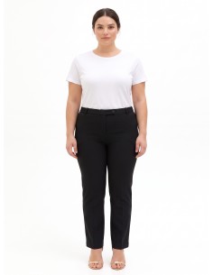 Curvy sigarettenbroek van cadistof met elastiek aan de achterkant Rinascimento Curvy