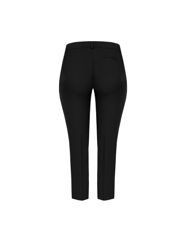Pantalon curvy coupe cigarette en tissu cady avec élastique à l’arrière Rinascimento Curvy