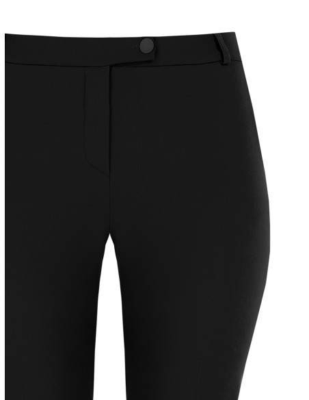 Pantalon curvy coupe cigarette en tissu cady avec élastique à l’arrière Rinascimento Curvy