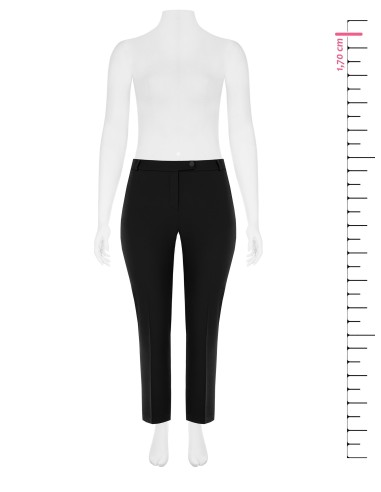 Pantalon curvy coupe cigarette en tissu cady avec élastique à l’arrière Rinascimento Curvy