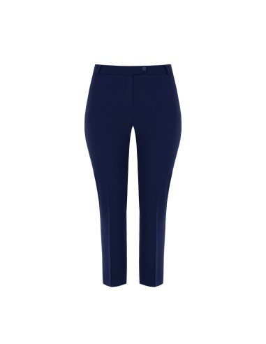 Pantalon curvy coupe cigarette en tissu cady avec élastique à l’arrière Rinascimento Curvy