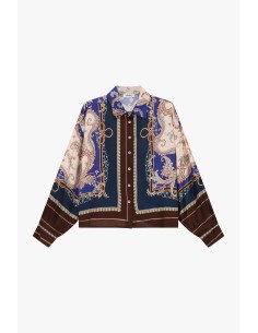 Chemisier oversize imprimé bandana à motif cachemire Dixie