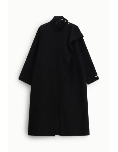 Manteau long à col montant et fermeture boutonnée Dixie