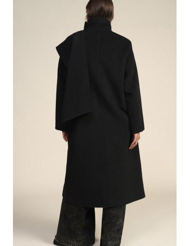 Manteau long à col montant et fermeture boutonnée Dixie