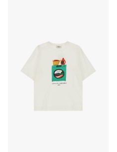 T-shirt met korte mouwen en wasmachineprint Relax Dixie