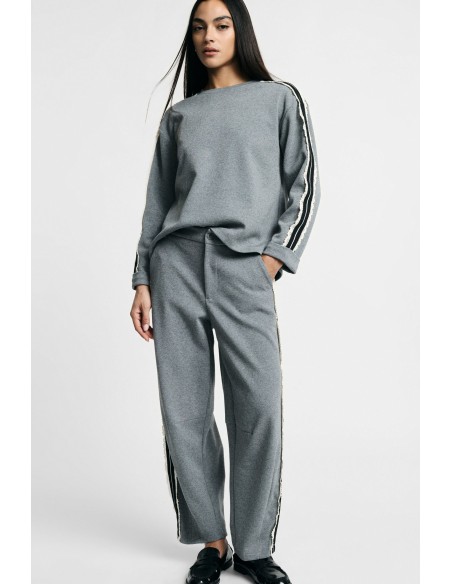 Pantalon de jogging coupe jogging avec bandes latérales rayées, s’il vous plaît