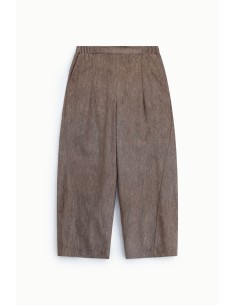 Palazzobroek met hoge taille en plooien graag 2