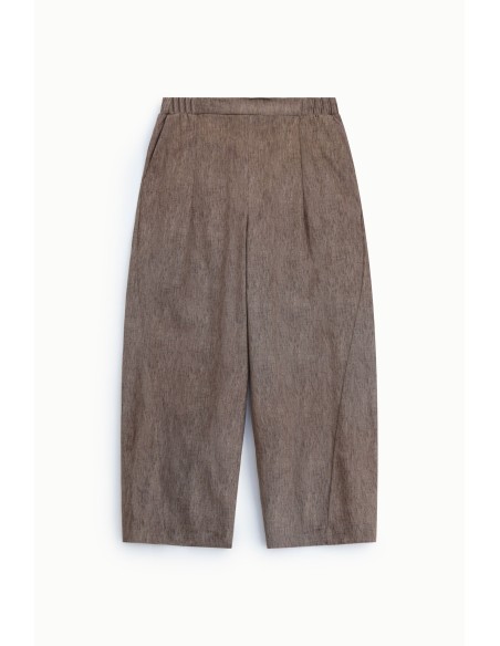 Pantalon palazzo taille haute à pinces Please