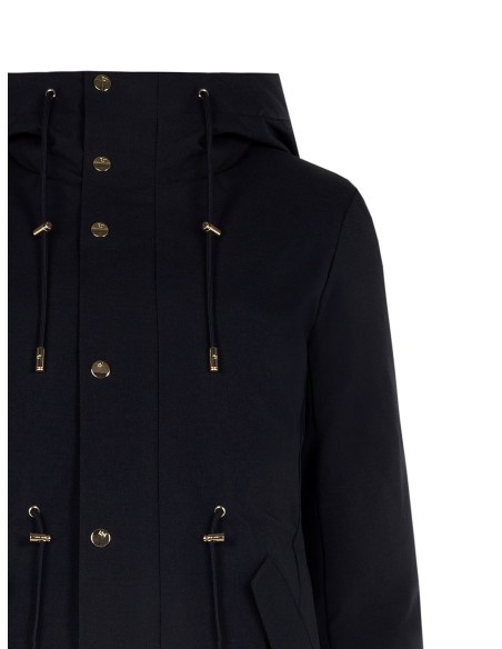 Parka mi-longue à cordon de serrage Rinascimento