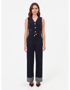 Gilet court en velours Rinascimento 2