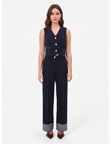 Gilet court en velours Rinascimento