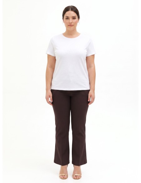 Pantalon curvy évasé en tissu technique Rinascimento Curvy