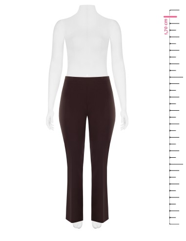 Curvy-pantalon met uitlopende pijpen van technische stof – Rinascimento Curvy