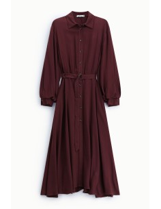 Robe longue avec ceinture et boutons sur le devant S’il vous plaît 2
