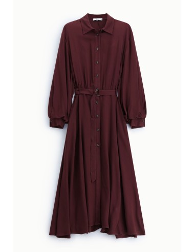 Robe longue avec ceinture et boutons sur le devant S’il vous plaît
