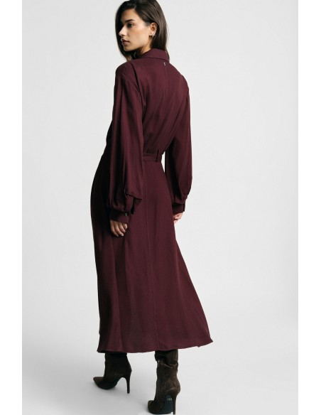 Robe longue avec ceinture et boutons sur le devant S’il vous plaît