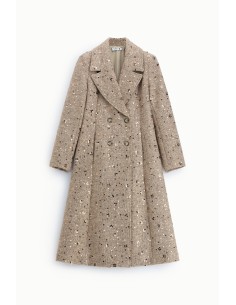Manteau croisé à sequins avec larges revers Veuillez 2