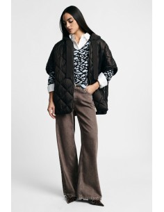 Palazzo-jeans met rechte pijpen en wassing Please