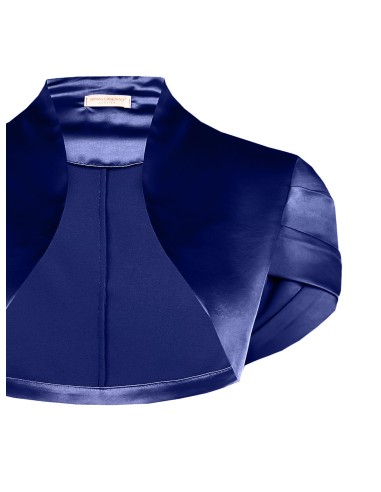 Rinascimento satijnen bolero-schoudercover met gekruiste mouwen