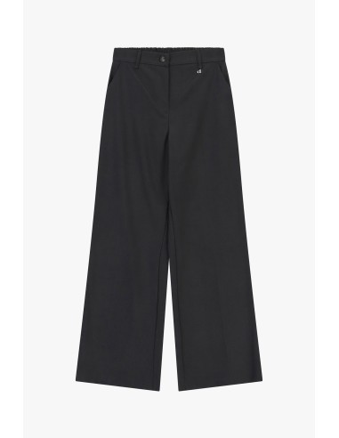 Palazzo-broek met zijzakken en riemlussen Dixie