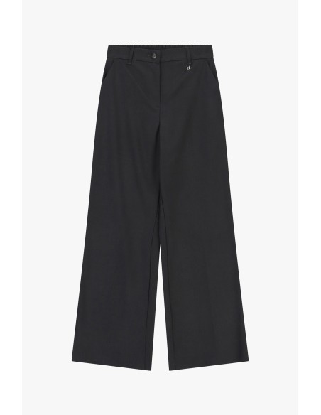 Pantalon palazzo Dixie avec poches latérales et passants