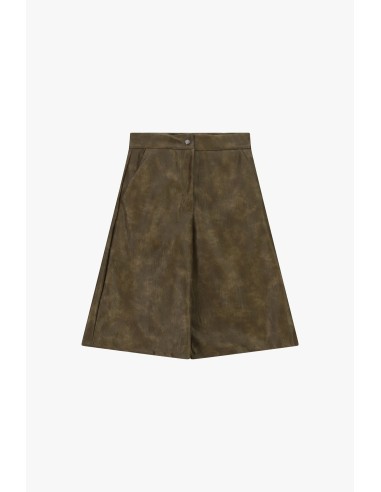 Dixie shorts met wijde pijpen, plooien en zijzakken