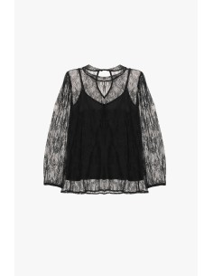 Top À Manches Longues En Dentelle Transparente Dixie 2