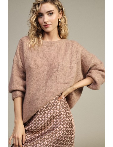 Pull oversize avec poche et nœud au dos Dixie