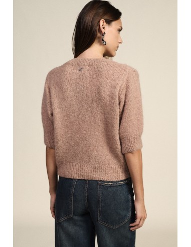 Pull à col rond à manches mi-longues avec application bijou Dixie