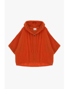 Dixie hoodie met rits en korte mouwen 2