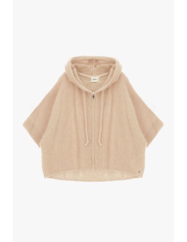 Pull à capuche zippé à manches courtes Dixie