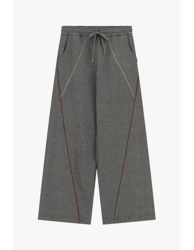 Pantalon palazzo avec détails contrastants et cordon de serrage Dixie