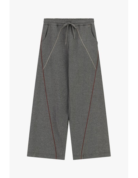 Pantalon palazzo avec détails contrastants et cordon de serrage Dixie