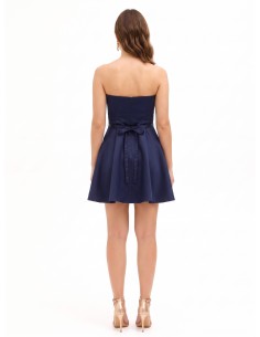 Robe courte évasée avec ceinture bijou en strass Rinascimento 2
