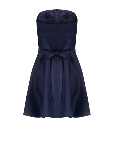 Robe courte évasée avec ceinture bijou en strass Rinascimento