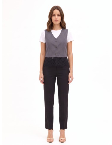 Gilet ample avec bordure en dentelle Rinascimento