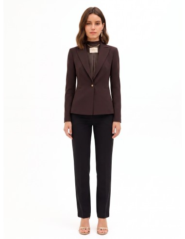 Veste blazer cintrée en tissu technique avec bouton logo Rinascimento