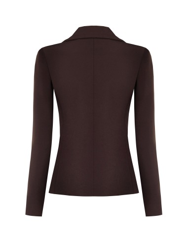 Veste blazer cintrée en tissu technique avec bouton logo Rinascimento