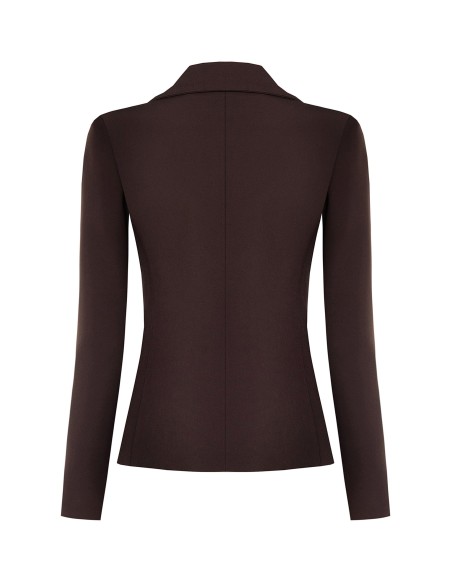 Veste blazer cintrée en tissu technique avec bouton logo Rinascimento