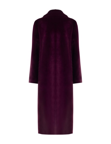 Manteau long réversible en similimouton avec maxi-poches Rinascimento