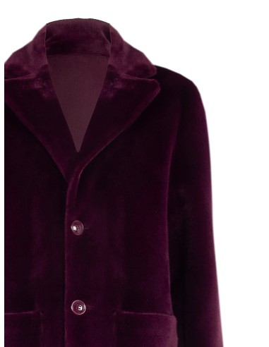 Manteau long réversible en similimouton avec maxi-poches Rinascimento
