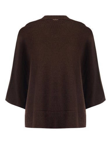 Lichte oversized polotrui van viscosemix met 3/4-mouwen Rinascimento