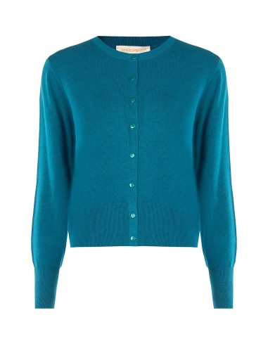 Cardigan à col rond avec boutons ton sur ton Rinascimento