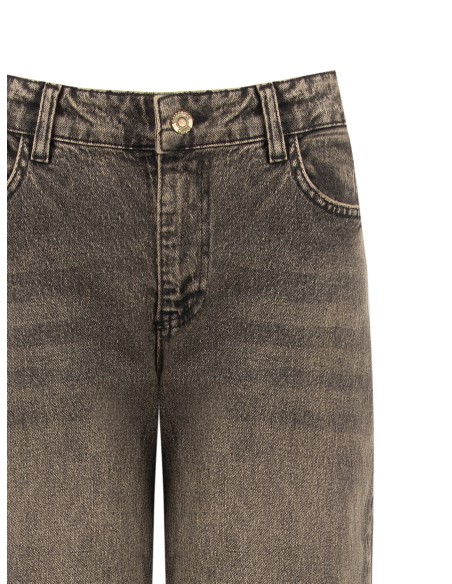 Palazzo-jeans met used-effect van Rinascimento