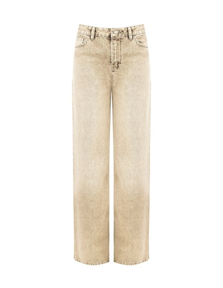Palazzo-jeans met gebleekt effect van Rinascimento