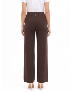 Pantalon palazzo en maille avec élastique à la taille Rinascimento 2