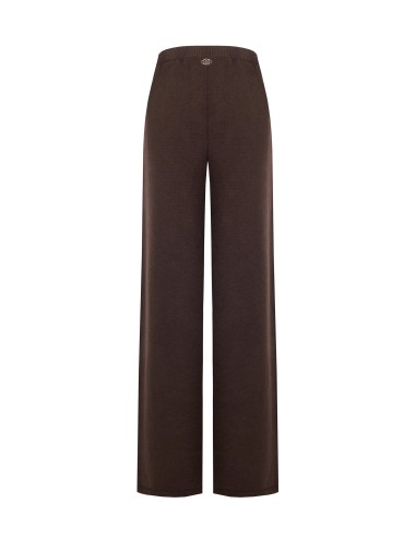 Pantalon palazzo en maille avec élastique à la taille Rinascimento