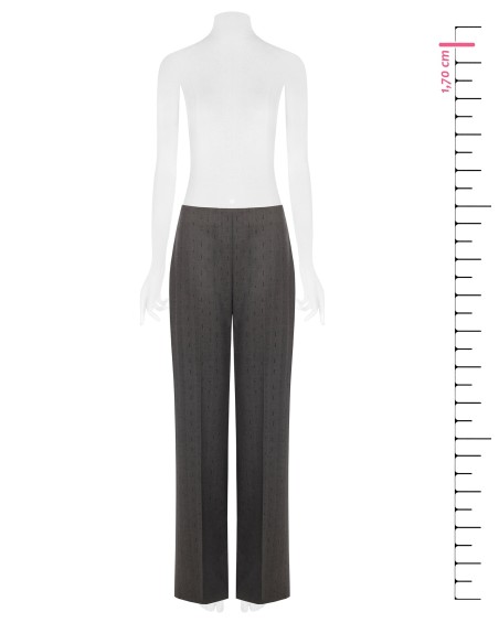 Pantalon large en polyviscose avec strass Rinascimento