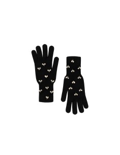 Gants en mélange de viscose et de laine avec cristaux cabochon Rinascimento