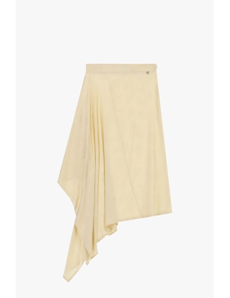 Jupe asymétrique avec drapé latéral Dixie